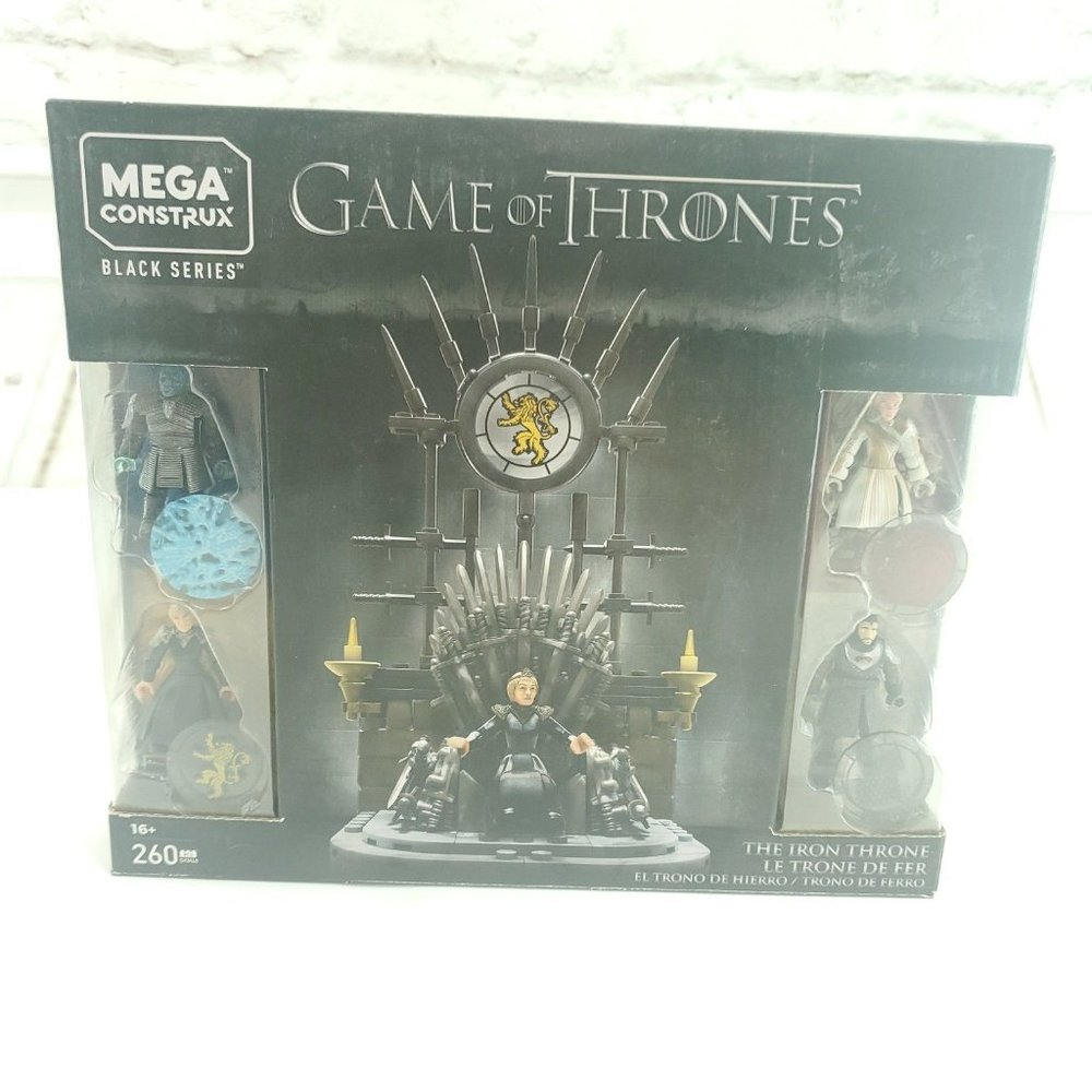 Mega Construx Game Of Thrones Black Series The Iron Throne Playset 260 Pcs